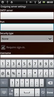 Press the field below Port and key in 25