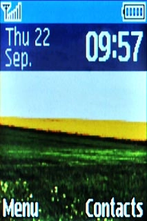 The battery icon shows the remaining battery power. The bigger the coloured section of the icon, the more power.Further information: Charge the battery