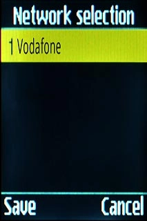 Highlight the required network and press the Navigation key.Your display will tell you if you have access to the network you've chosen.
