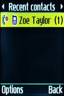 Highlight the required number and press Connect.