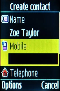 Scroll to Mobile and/or Telephone and key in the required phone number.