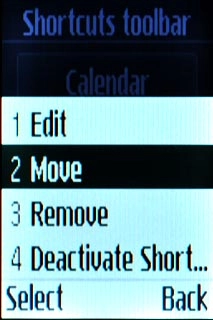 Scroll to Move and press the Navigation key.