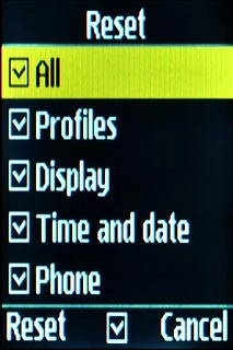 When the box next to the menu item is ticked (V), it's selected.