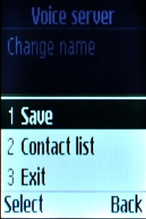 Scroll to Save and press the Navigation key.