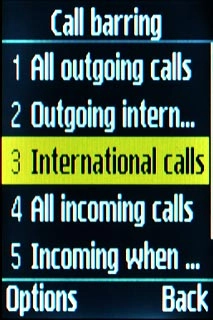 International calls except home