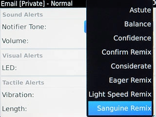 Press the required message tone.