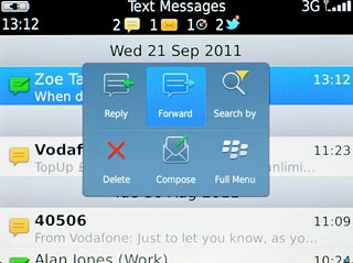 Press Forward.Key in the first letters of the required contact.Matching contacts are displayed.