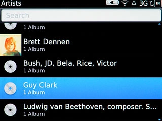 Press the required audio file or the required playlist.