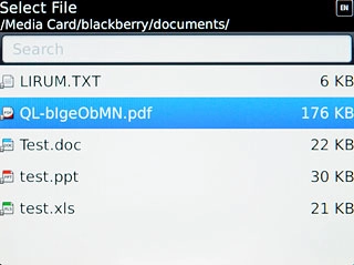 Press the required file.