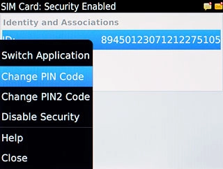 Press Change PIN Code.