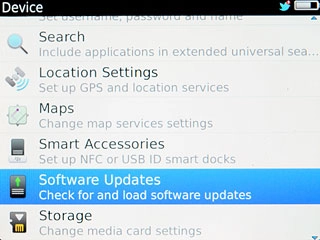 Press Software Updates.