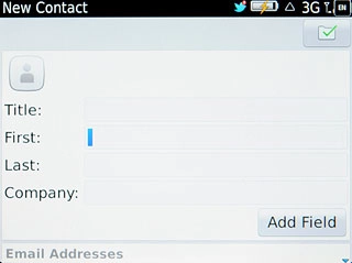 Press the field next to First and key in the required first name.