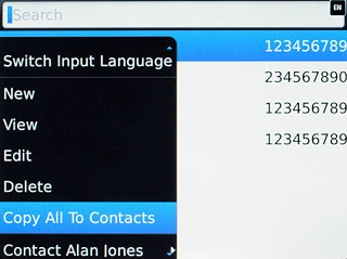 Press Copy All To Contacts.