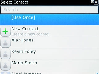 Press [Use Once].Key in +61414121121 