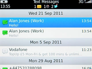 Press and hold the required picture message until a pop-up menu is displayed.