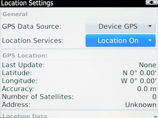 Press one of the following options:Location Services, go to 2a.