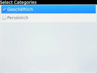 When the box next to the category is ticked (V), it's selected.