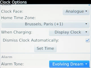 Press one of the following options:Alarm Tone