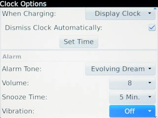 VibrationPress the required setting.