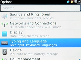 Press Typing and Language.