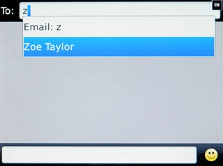 Key in the first letters of the required contact.Matching contacts are displayed.Press the required contact.