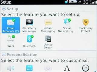 Press Email Accounts.