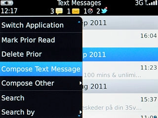 Press Compose Text Message.