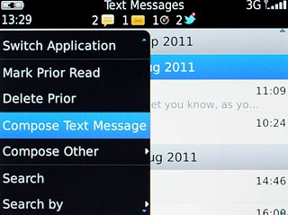 Press Compose Text Message.