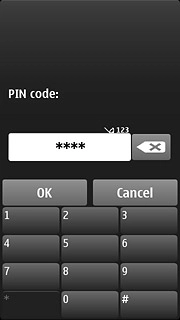 Key in your current PIN and press OK.