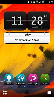 The active data connection icon shows that a data connection is active.Further information:Use internet browser