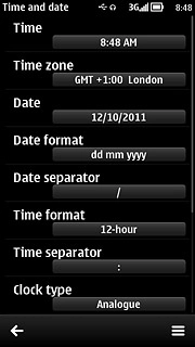 Press Date.Key in the date.