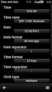 Press Time.Key in the time.