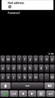 Press Mail address and key in your email address.