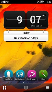 The flight mode icon shows that flight mode is turned on.Further information:Turn flight mode on or off