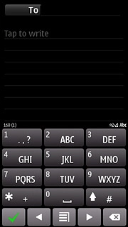 Press once on each letter key to write the required word.A number of words based on the letters you've keyed in are displayed.