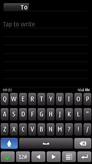 Press once on each letter key to write the required word.A number of words based on the letters you've keyed in are displayed.