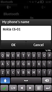 Key in the required name and press OK.