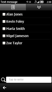 Press the required contact.