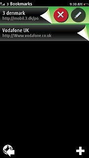 Press the required bookmark.