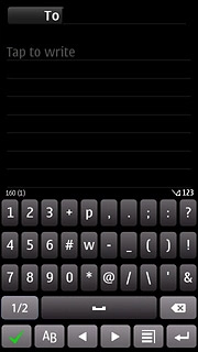 Press the required numbers or the required symbols.