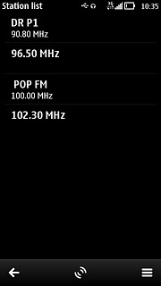 Press the required channel.