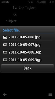 Press the required file.