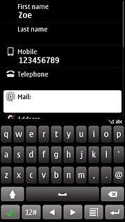 Press Mail and key in the required email address.