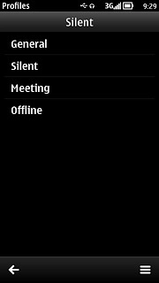 Press the active profile.