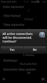 Press Yes to confirm.