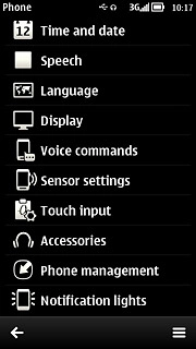 Press Phone management.