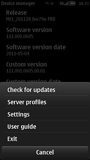 Press Check for updates.Follow the instructions on the display to update your phone's software.