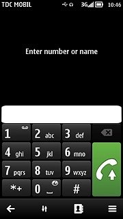 Key in the required number and press the call icon.