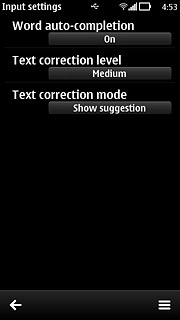 Press Word auto-completion to select On or Off.