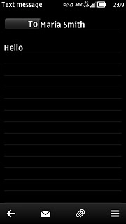 Press the send icon.